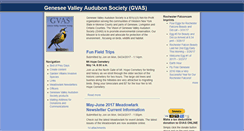 Desktop Screenshot of gvaudubon.org